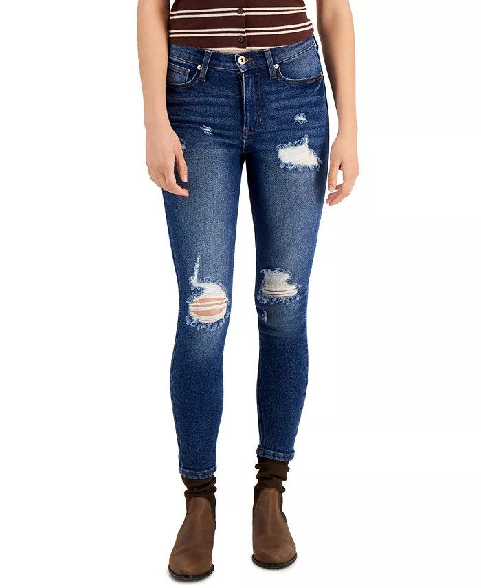 Celebrity Pink Juniors' Skinny Ankle Jeans