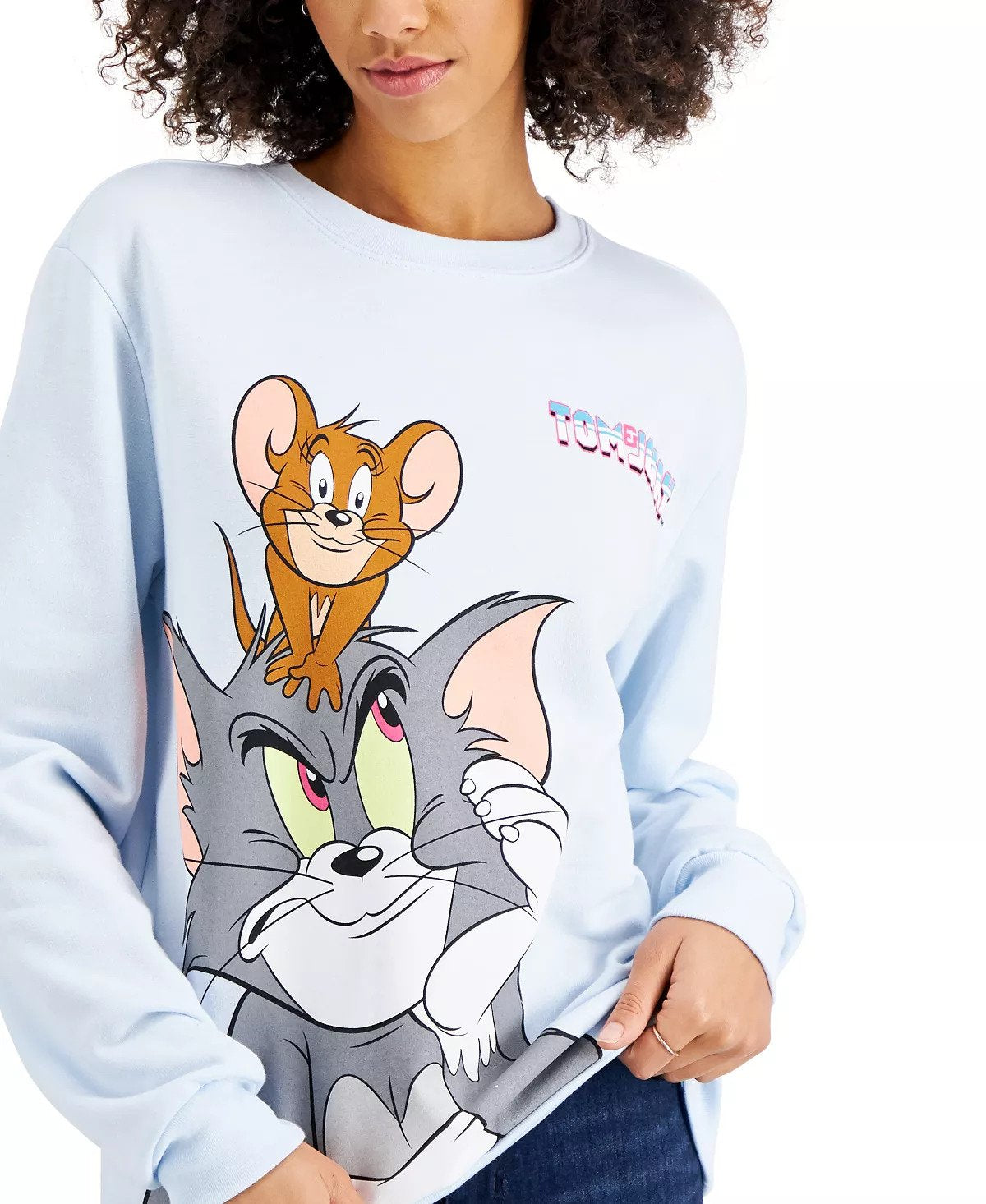 Warner Brothers Juniors' Tom & Jerry Sweatshirt