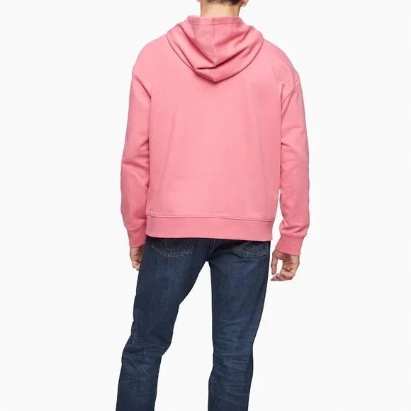 Calvin Klein Men's Relaxed Fit Standard Logo Terry Hoodie