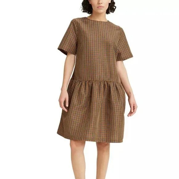 Levi's Raya Taffeta Plaid Dress
