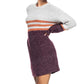 Roxy Juniors' Fig & White Stripe Sweater Dress