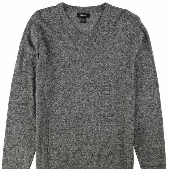 Alfani Men's Solid V-Neck Cotton Sweater