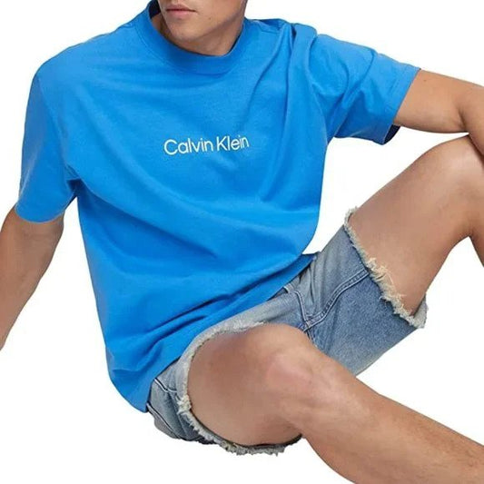 Calvin Klein Men's Relaxed Fit Standard Logo Crewneck Graphic T-Shirt