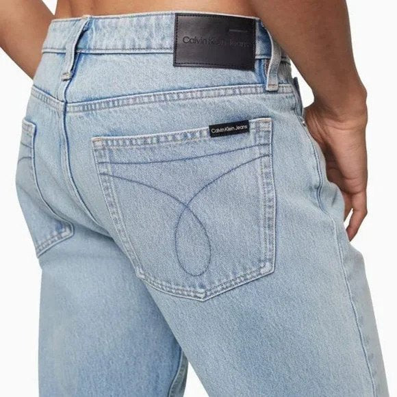Calvin Klein Men's Slim-Straight Fit Stretch Jeans