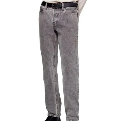 Calvin Klein Men's Slim-Straight Fit Stretch Palmer Grey Jeans